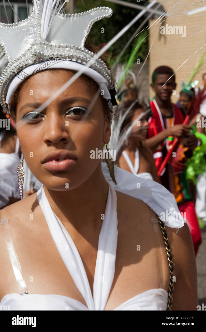 Female dancer at Notting Hill Carnival Stock Photo - Alamy