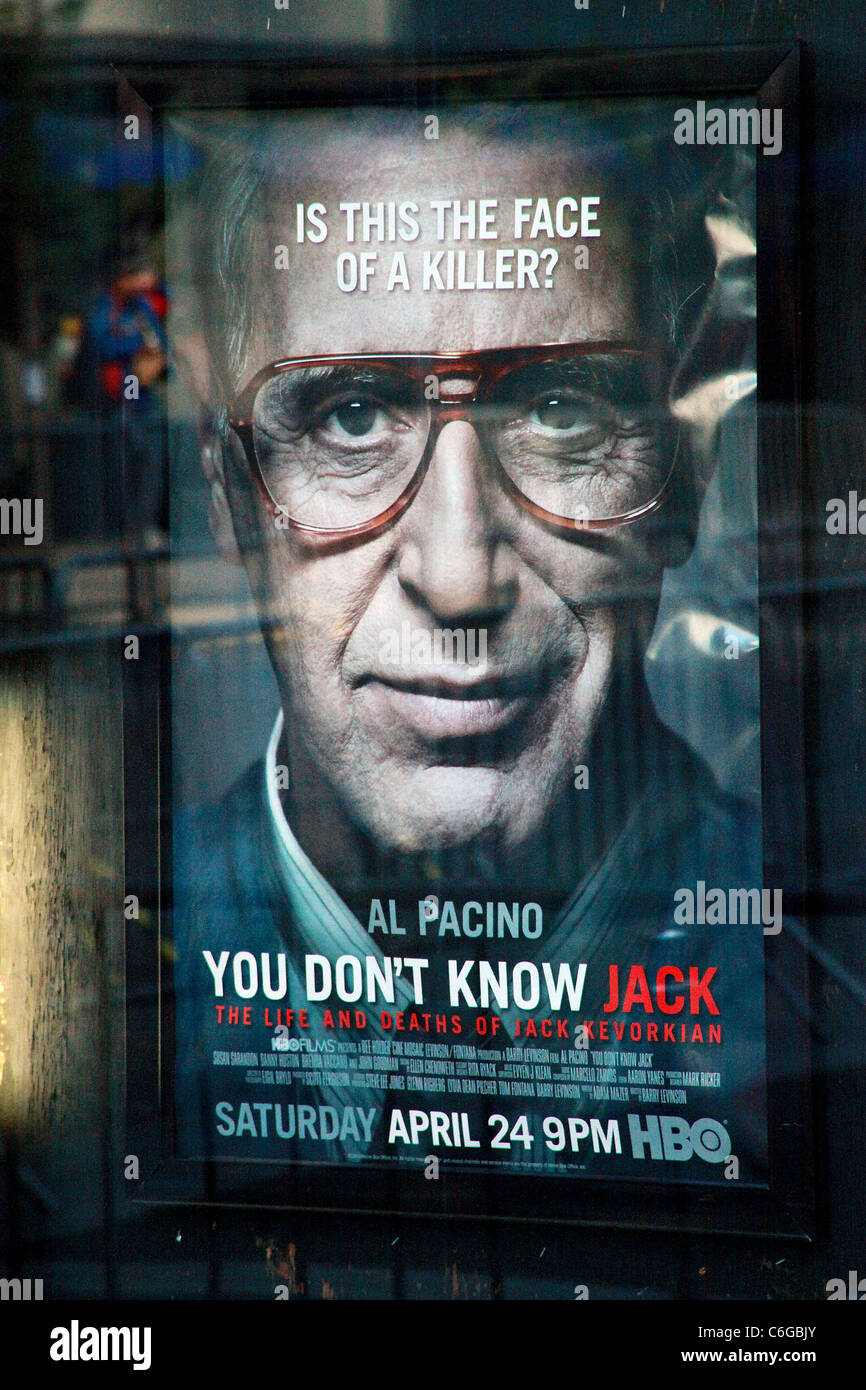 Poster Art Premiere of HBO Films' 'You Don't Know Jack' at the Ziegfeld ...