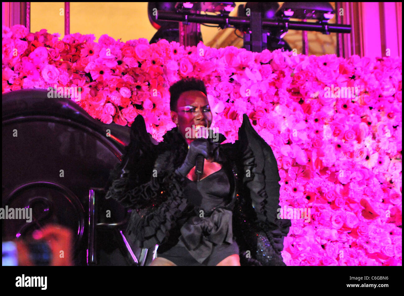 Grace Jones Viktor and Rolf party held at Hotel Meurice Paris, France ...