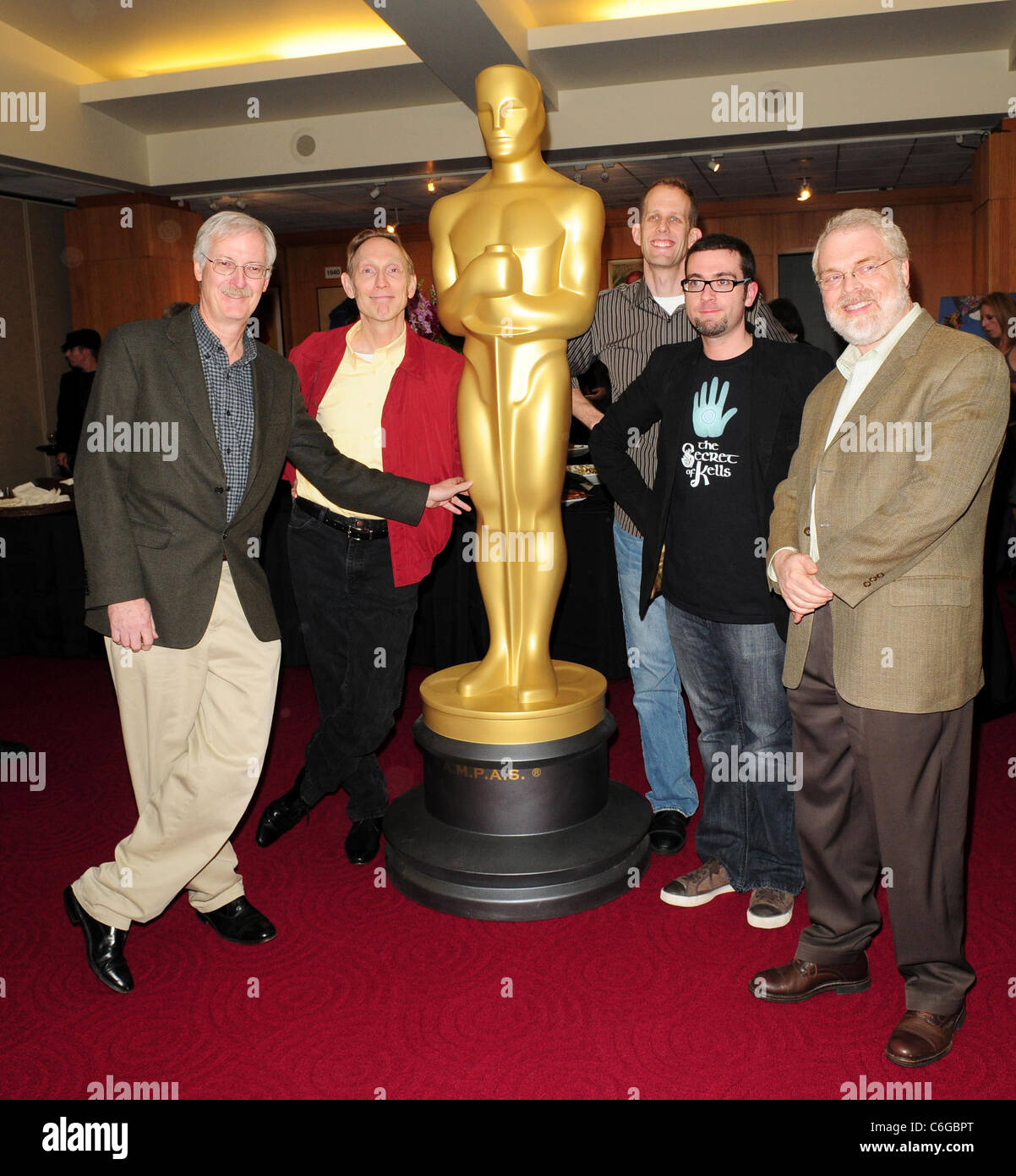 Directors John Musker, Henry Selick, Pete Docter, Tomm Moore and Ron Clements The Academy Award animated feature symposium Stock Photo