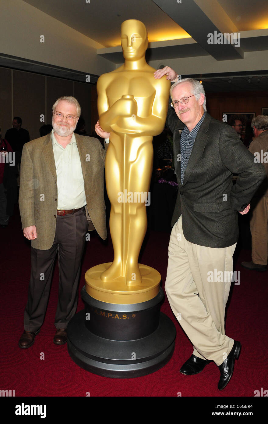 Directors of 'The Princess and the Frog' Ron Clements and John Musker The Academy Award animated feature symposium reception at Stock Photo