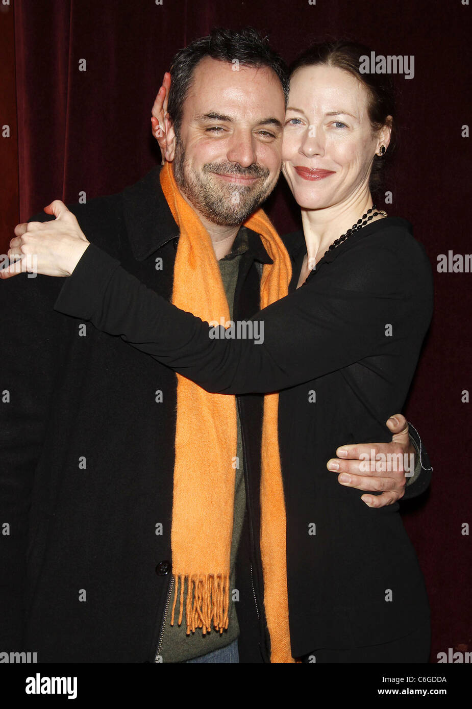 Craig Wright and Veanne Cox Opening night after party for the Off-Broadway play 'Blind' held at Dublin6 New York City, USA - Stock Photo