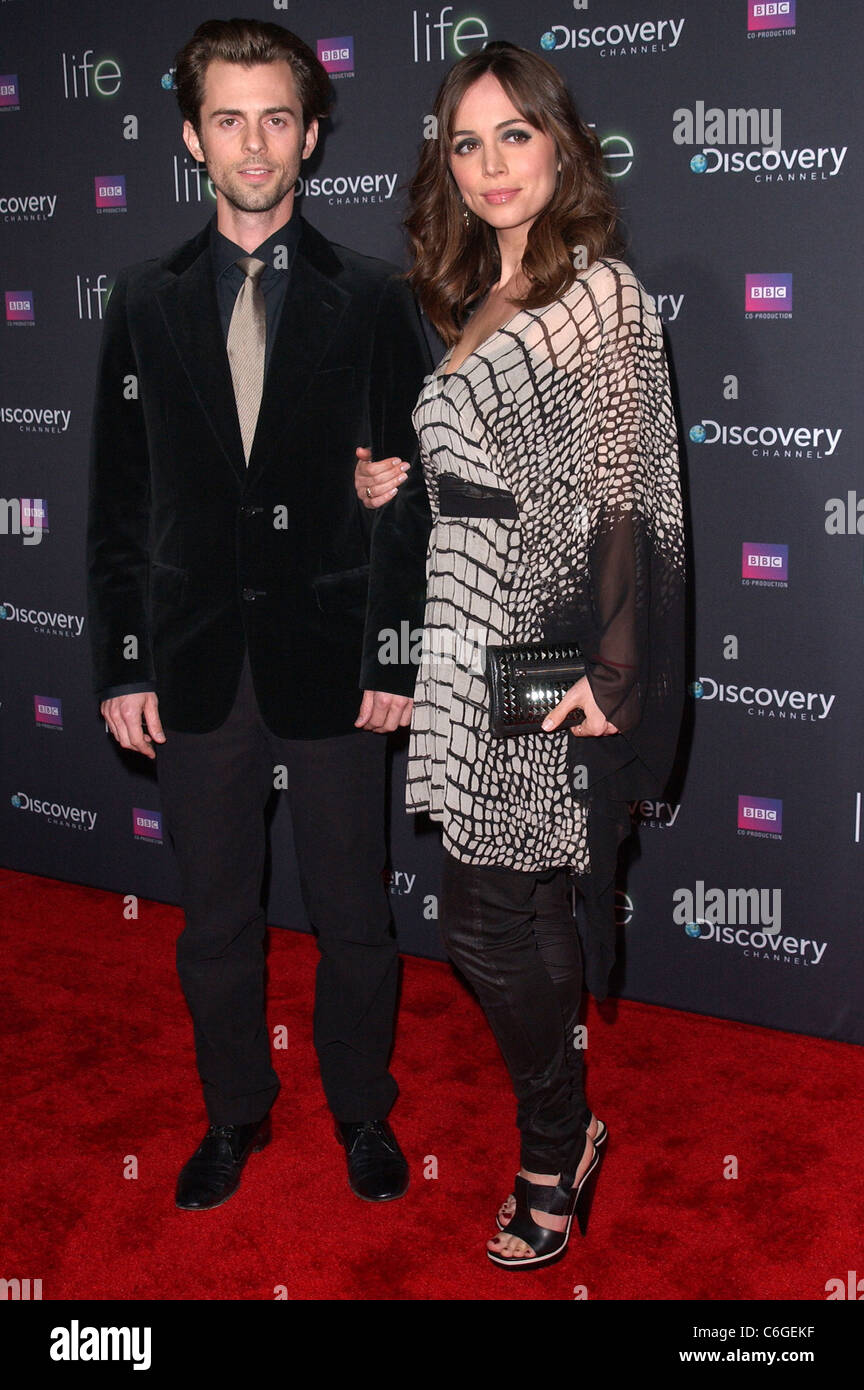 Nate Dushku & Eliza Dushku Premiere Screening of Discovery Channelâ€™s 'LIFE' at the Getty Center - Arrivals Los Angeles, Stock Photo