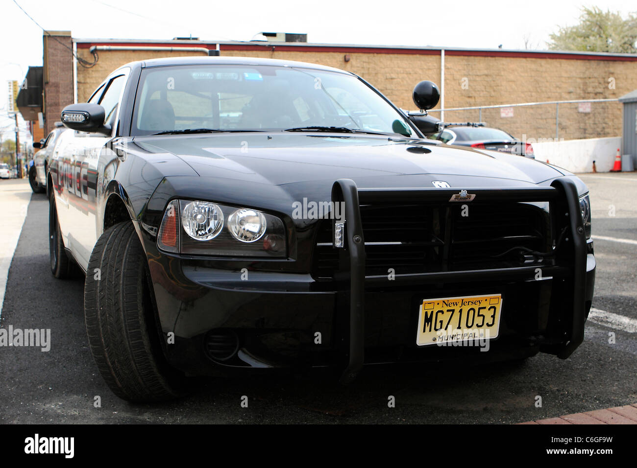 Dodge Charger Police cruiser. Stock Photo