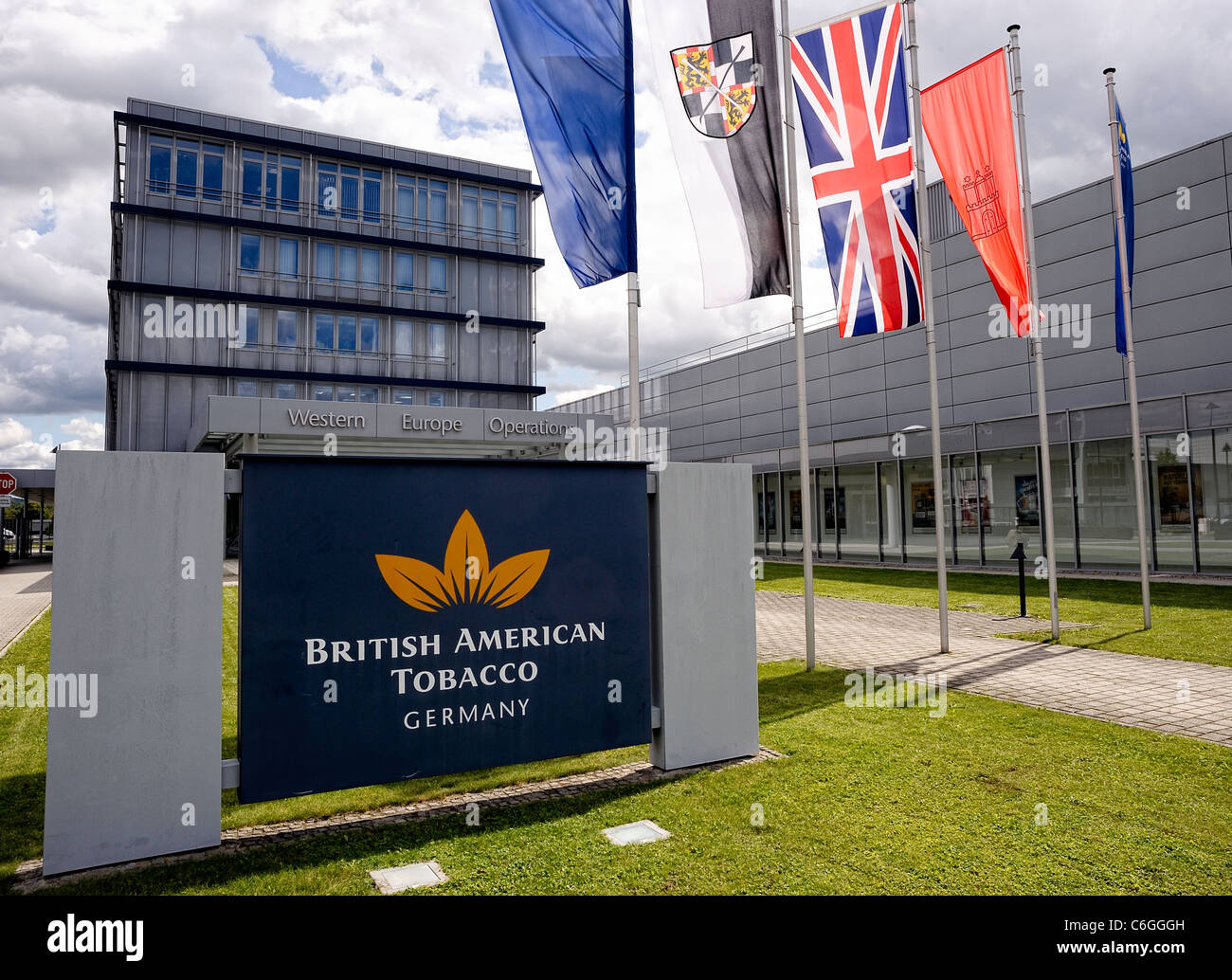 British American Tobacco (BAT) Western Europe Operations Office Germany in Bayreuth, Bavaria, Germany Stock Photo