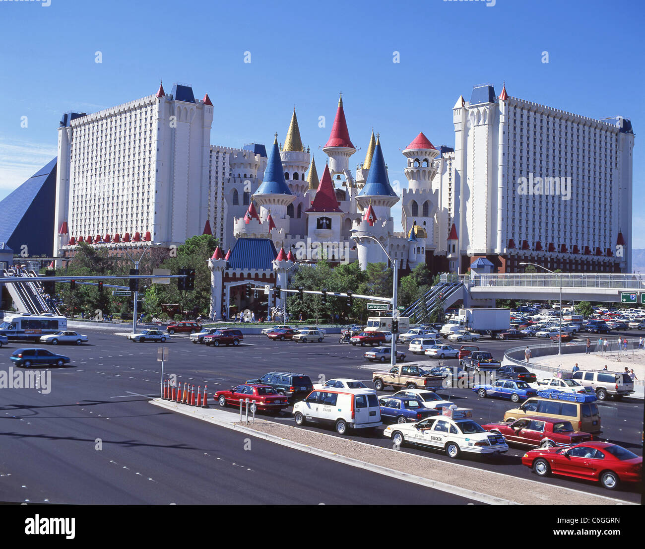 Excalibur Hotel and Casino on The Vegas Strip, Las Vegas, Nevada, United States of America Stock Photo