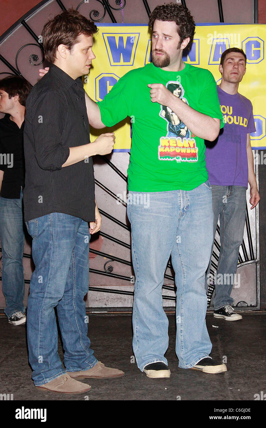 Dustin Diamond from the TV show Saved By The Bell rehearses for his appearance in the Off