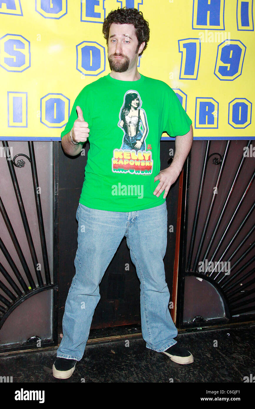 Dustin Diamond from the TV show Saved By The Bell rehearses for his