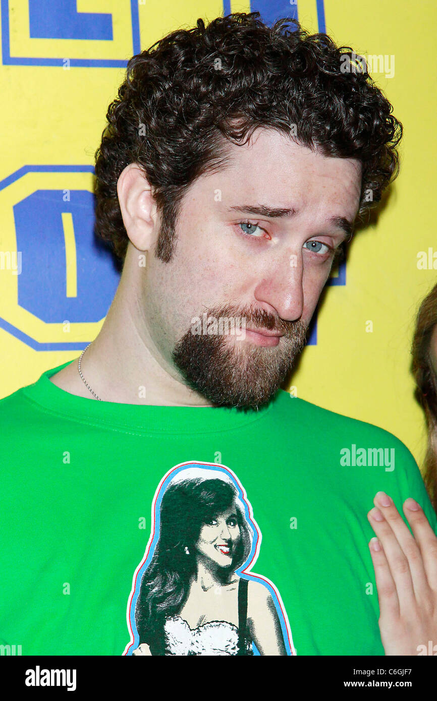 Dustin Diamond from the TV show Saved By The Bell rehearses for his