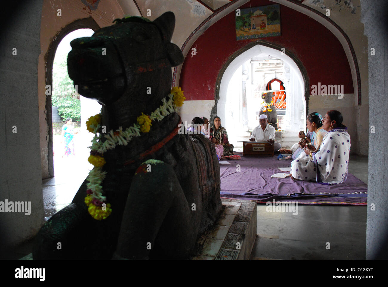 god shiva s nandi Stock Photo