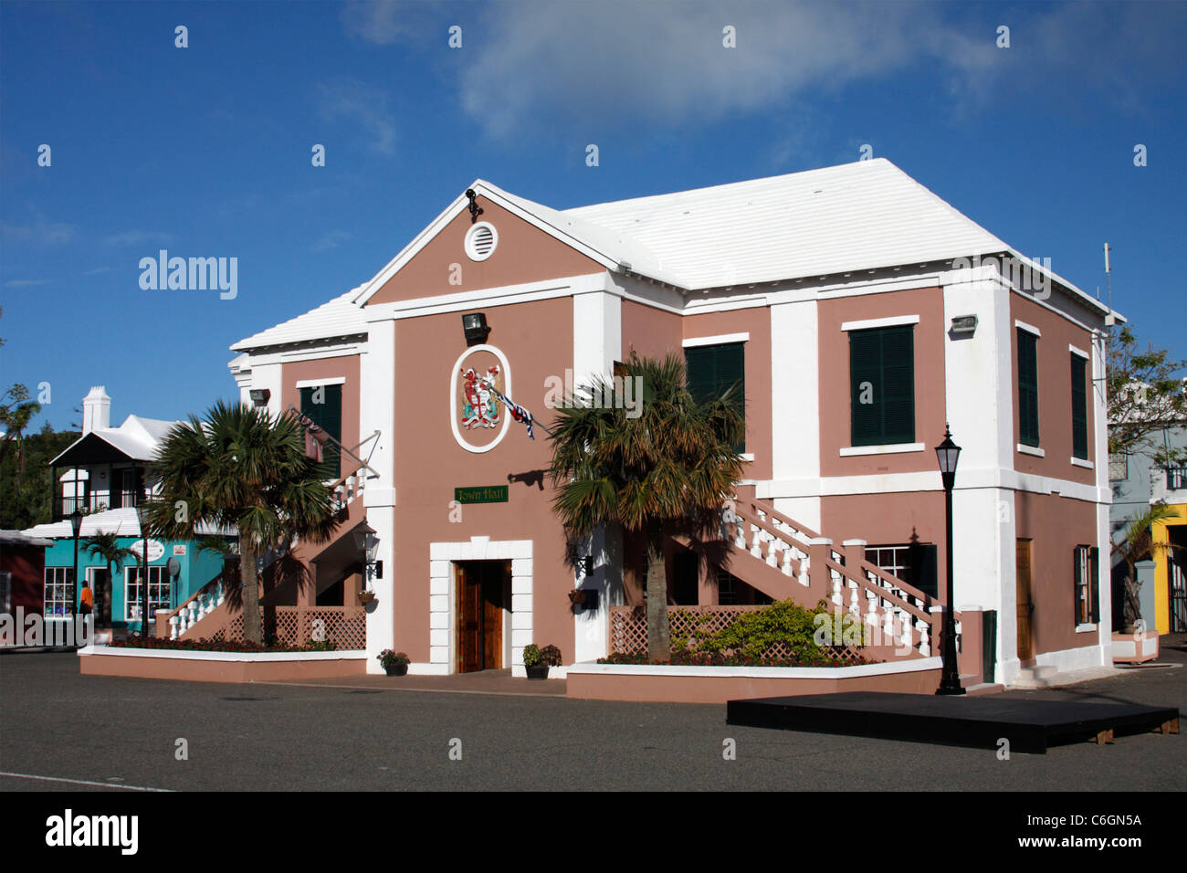 Town Hall, St. George's Town, Bermuda Stock Photo