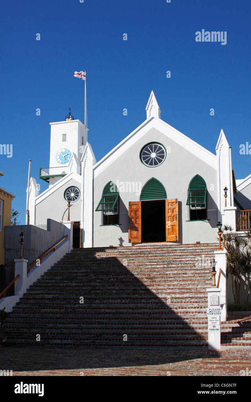 St Peter's Church, St George's Town, Bermuda Stock Photo