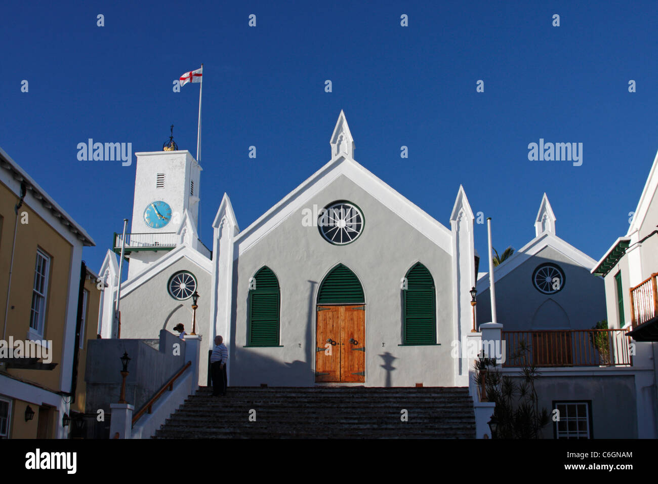 St Peter's Church, St George's Town, Bermuda Stock Photo