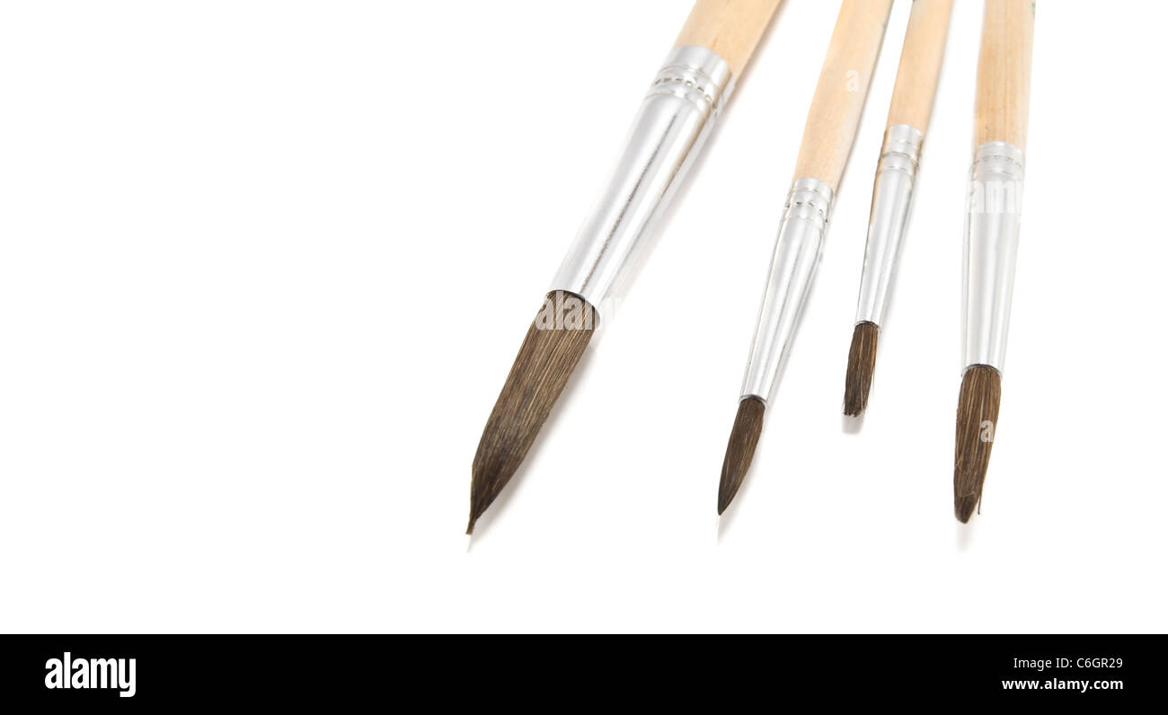 paintbrush are isolated on a white background Stock Photo
