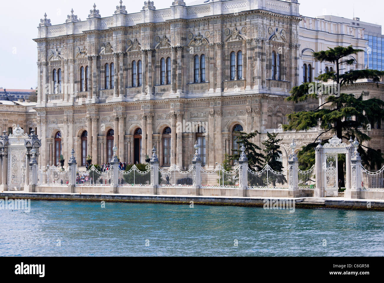 Dolmabahce Palace, former residence, of Ataturk Mustapha Kemal, Bosphorus, Golden Horn,Sea of Marmara,Istanbul,Constantinople Stock Photo