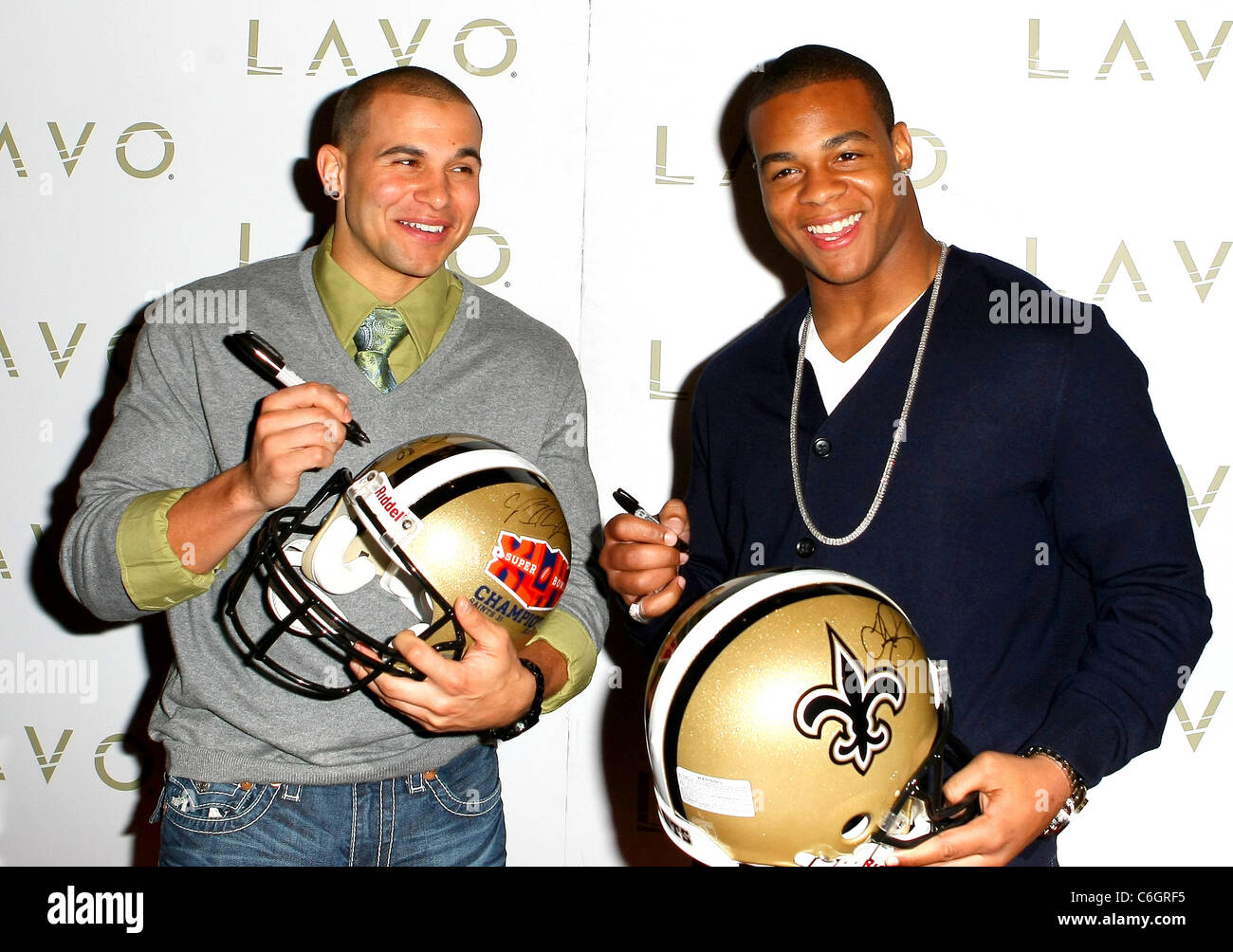 Lance Moore and Pierre Thomas Superbowl champions Lance Moore and