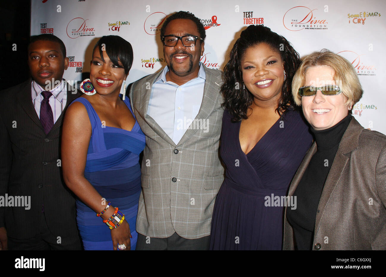 Vincent Hughes, Sheryl Lee Ralph, Lee Daniels, Moâ€™Nique and guest First Annual D.I.V.A. Awards held at Rockwell Hollywood, Stock Photo