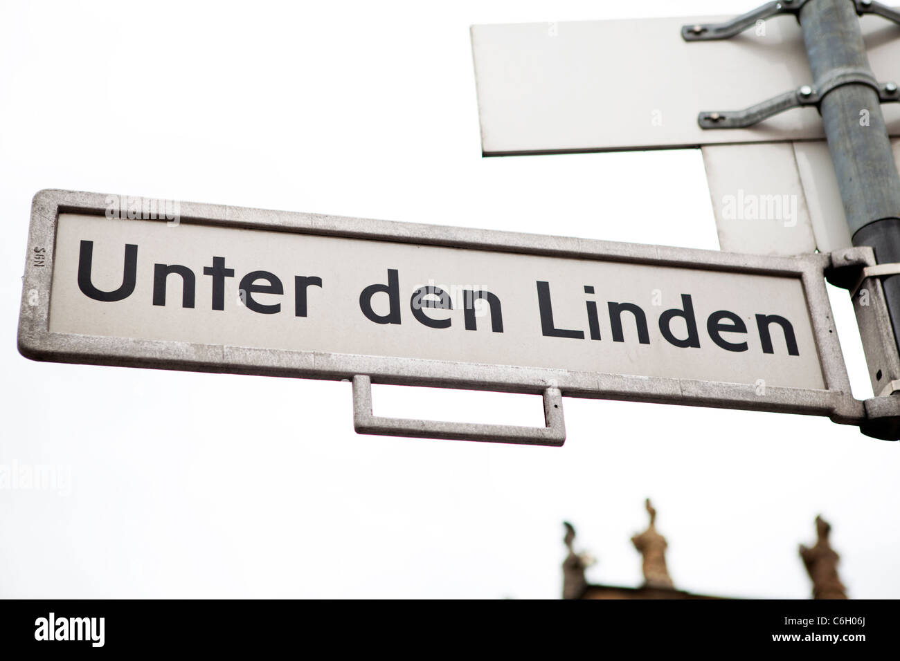 Unter den Linden street sign closeup Berlin Germany Stock Photo - Alamy
