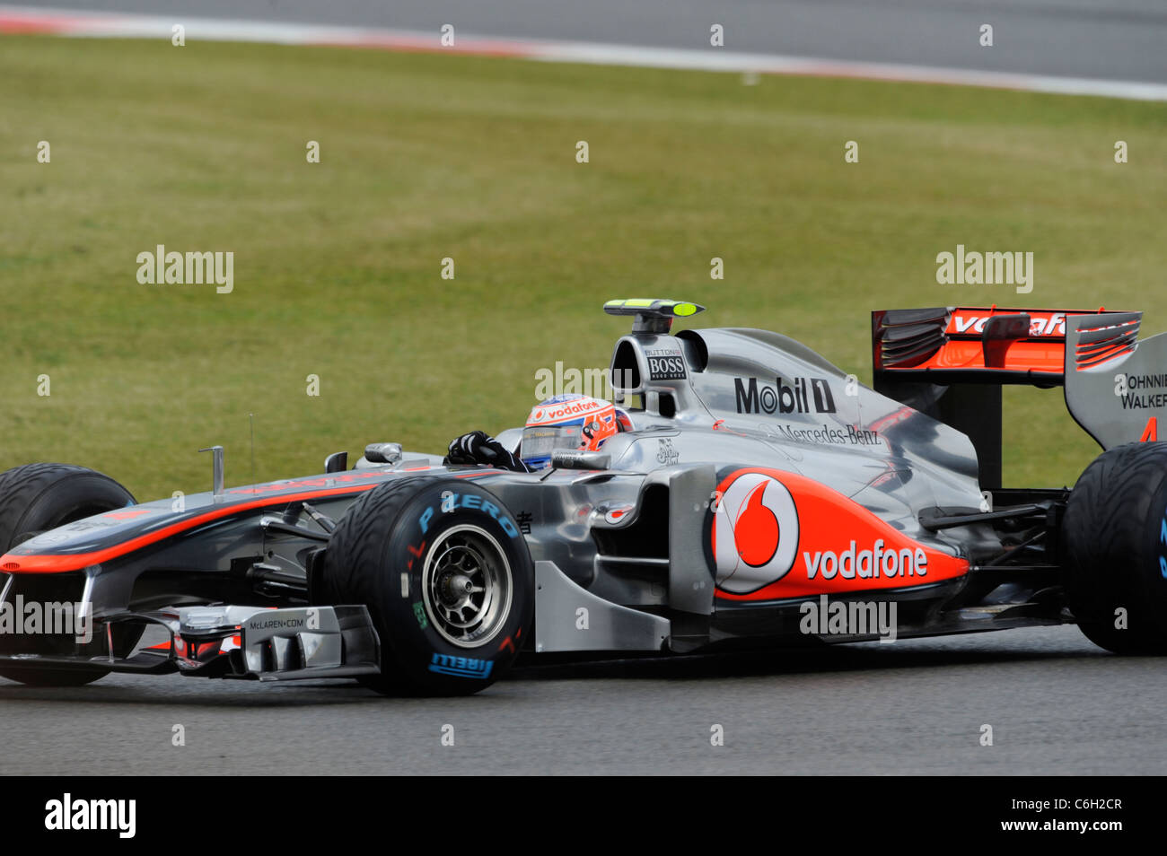 Jenson button british grand prix silverstone hires stock photography