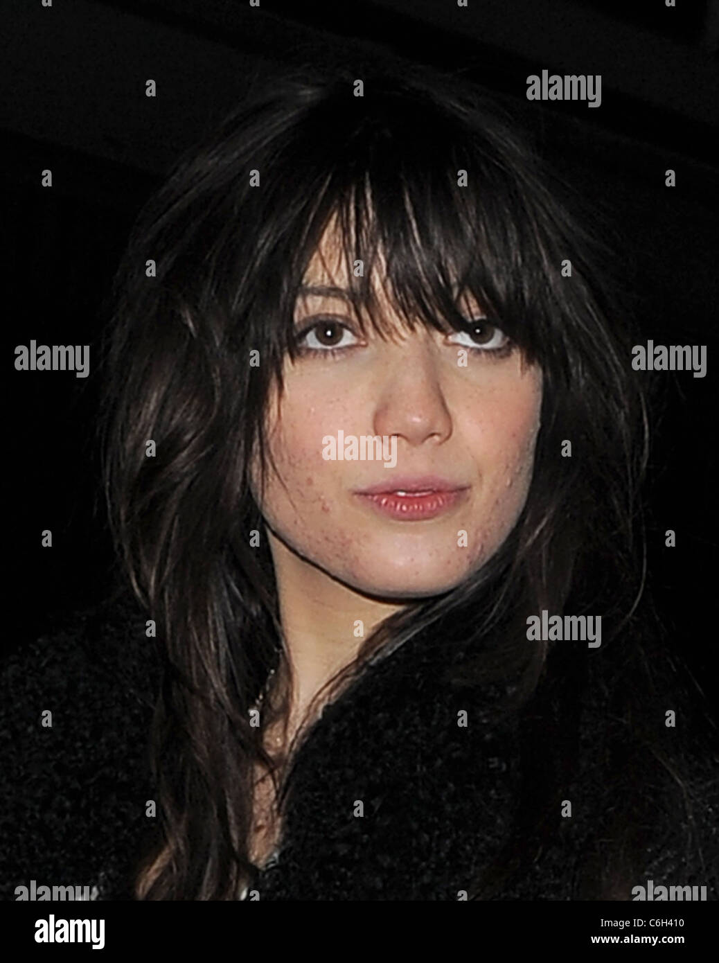 Daisy Lowe leaving the Banksy Exit Through the Gift Shop film premiere