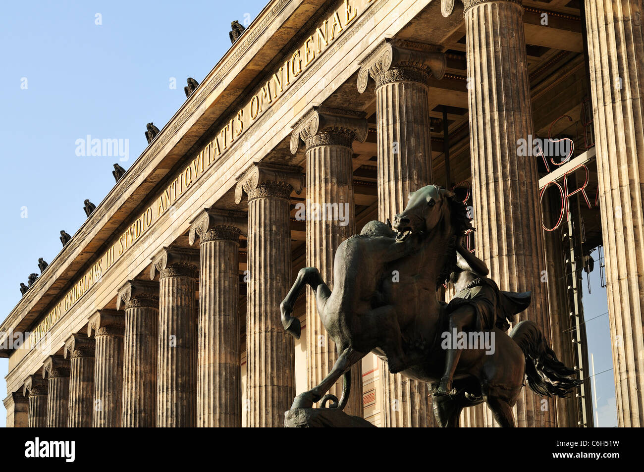 The Altes Museum, is one of several internationally renowned museums on Museum Island in Berlin, Germany. Stock Photo