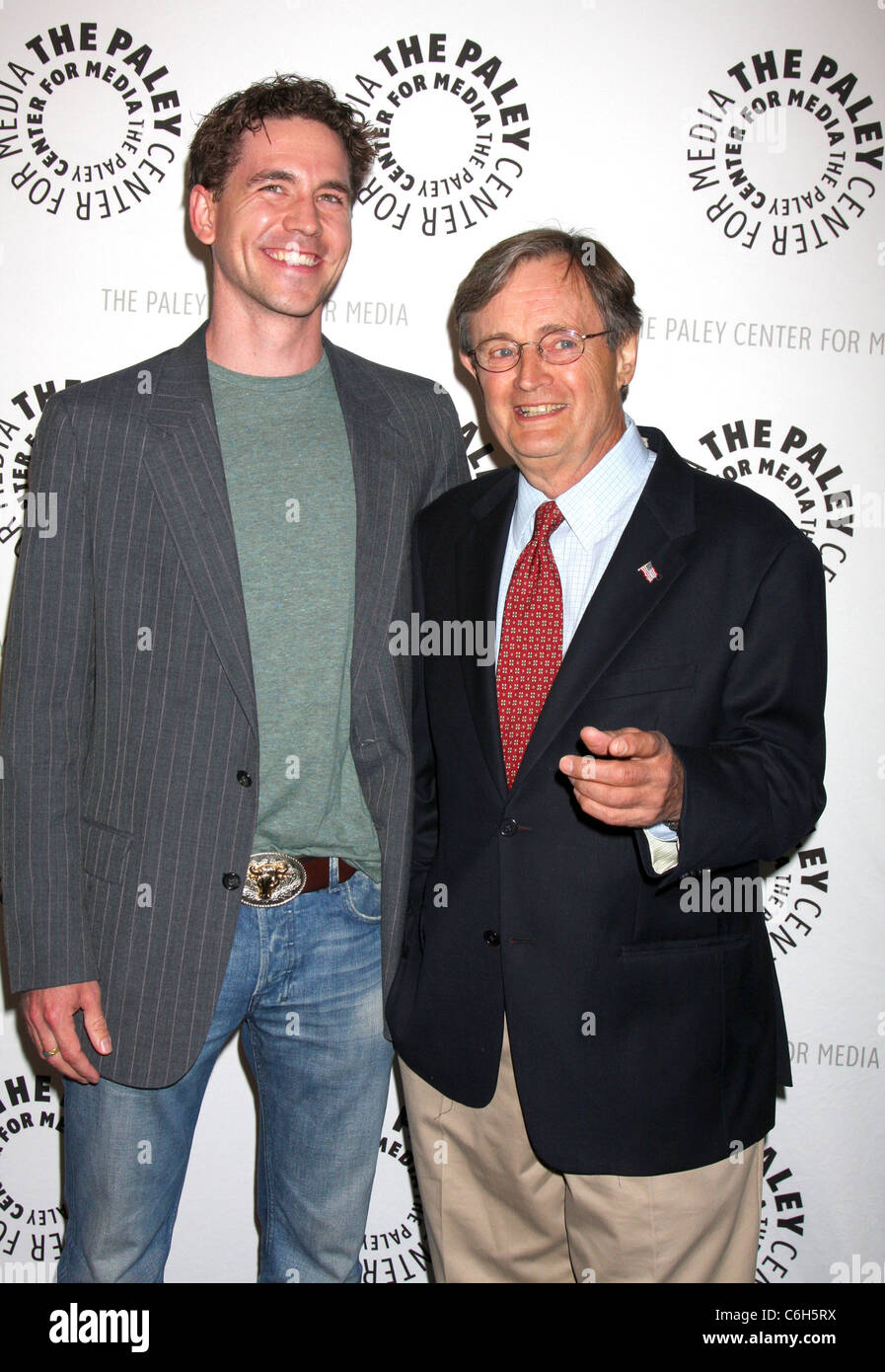 Brian Dietzen and David McCallum The 27th annual PaleyFest presents 'NCIS' at the Saban Theatre Los Angeles, California - Stock Photo