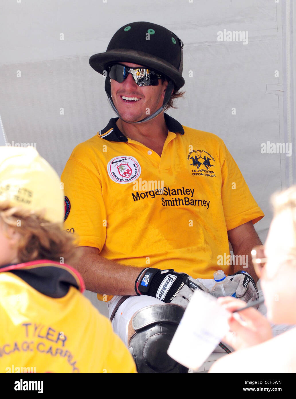 Polo player Nick Roland participate in the 2010 AMG South Beach Men ...