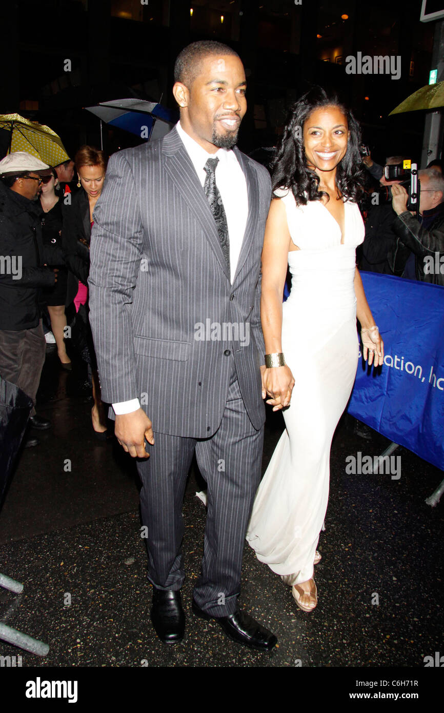 Michael Jai White and Courtenay Chatman Opening night of the Broadway