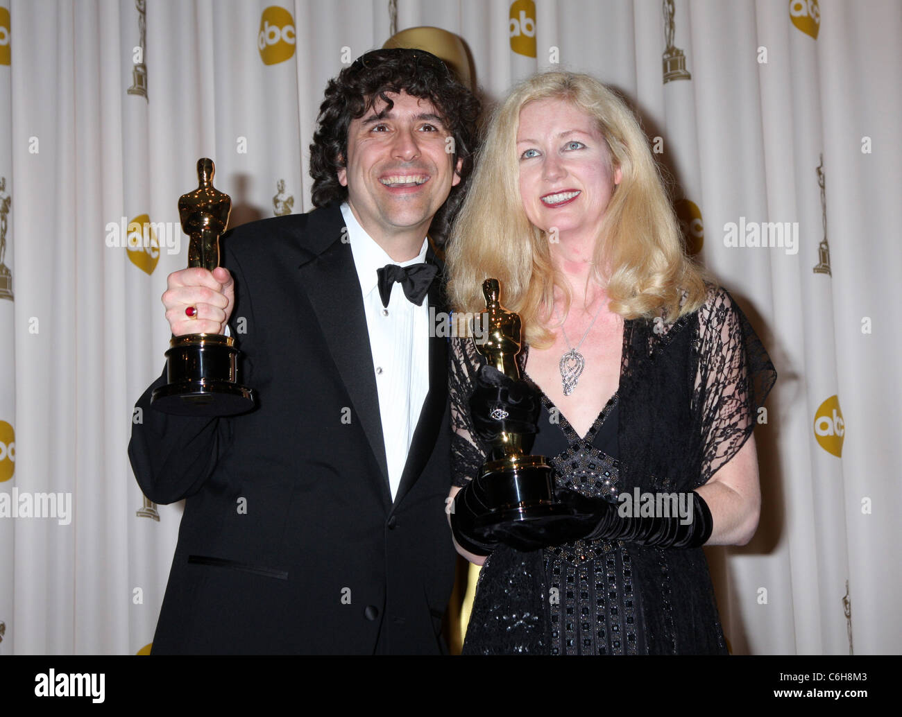 Editors Bob Murawski (L) and wife Chris Innis, winners of Best Film