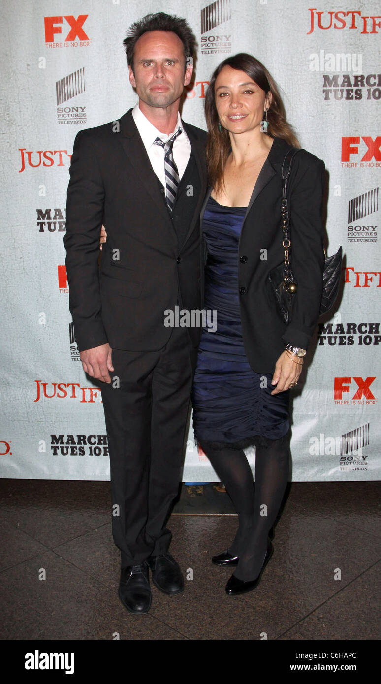 Walton goggins wife nadia goggins hi-res stock photography and images