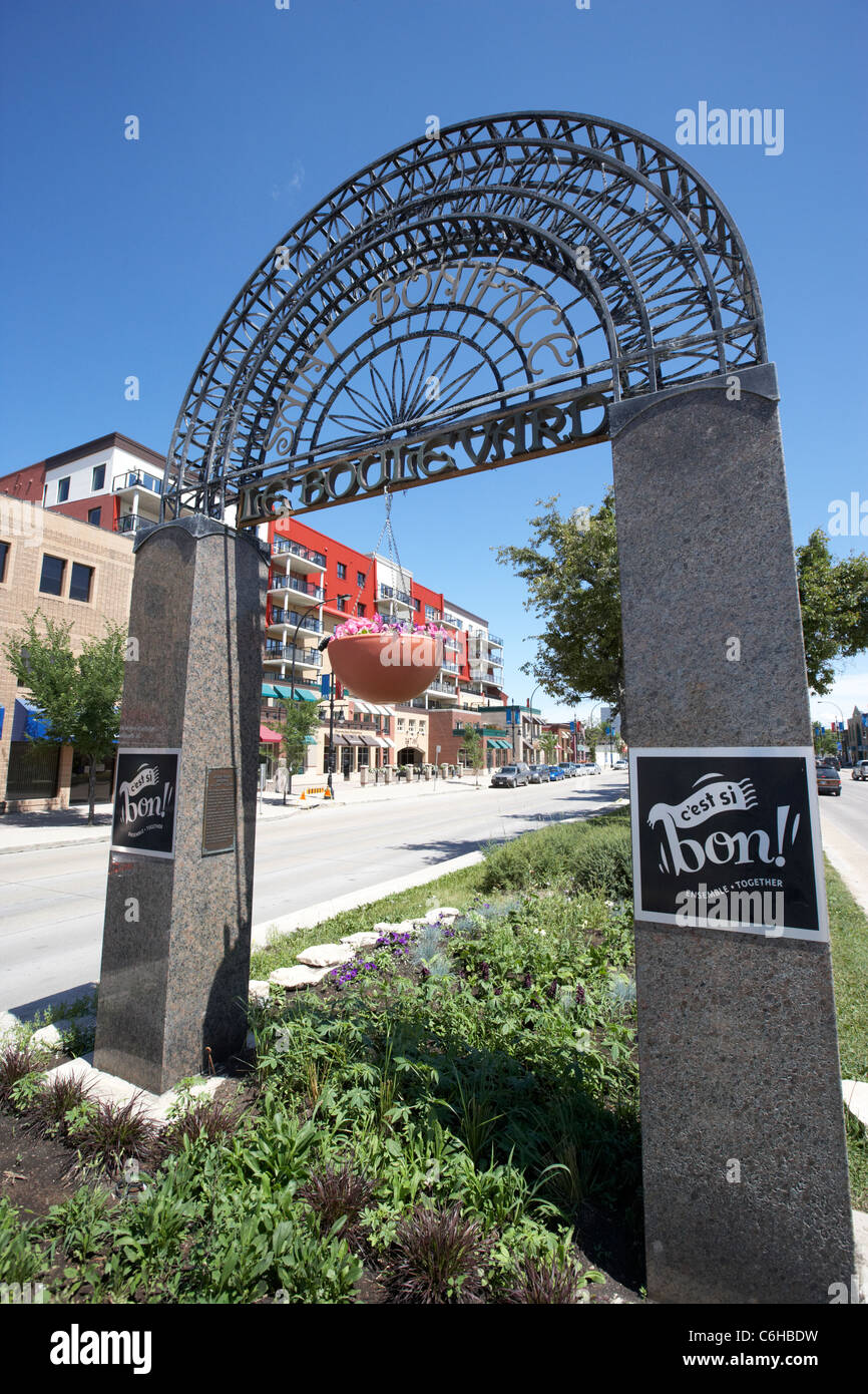 Canada Manitoba Winnipeg French Quarter Stock Photos Canada
