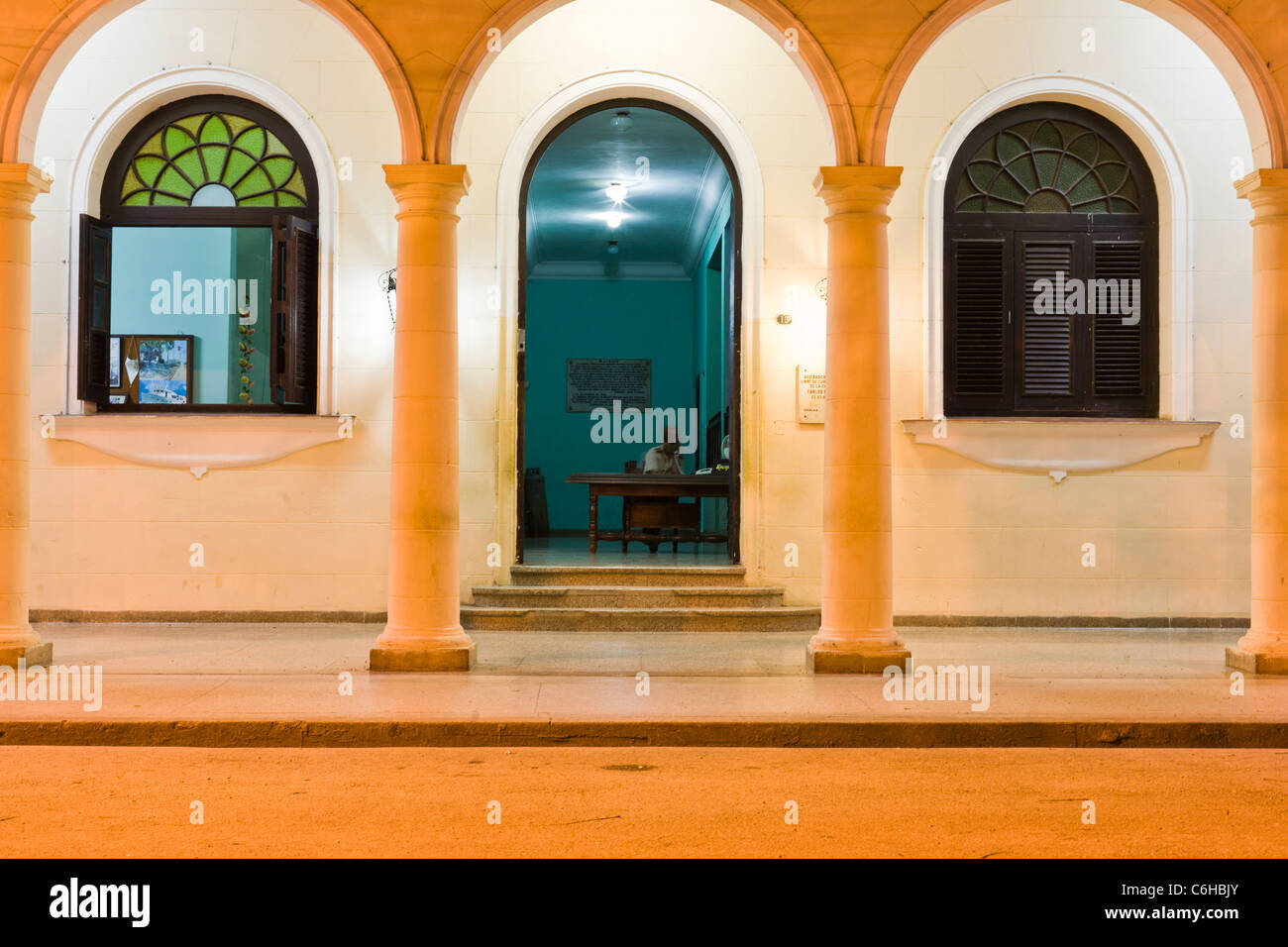 Police station in Havana Stock Photo