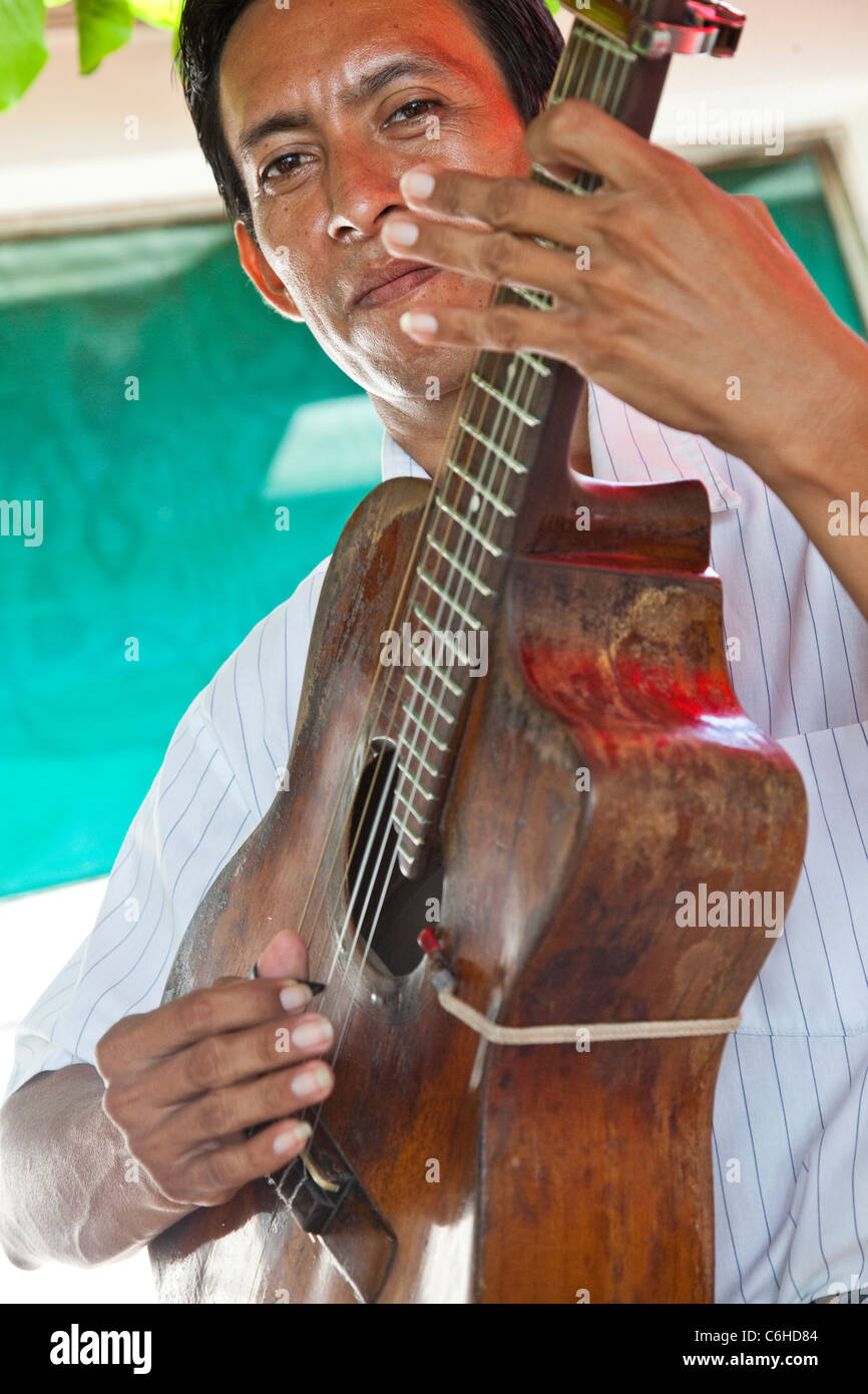 Musician in San Salvador, El Salvador Stock Photo