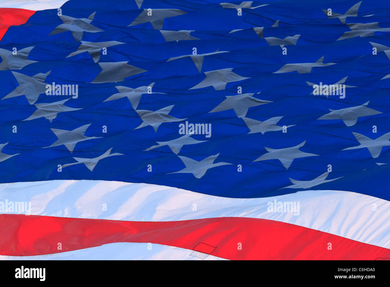 American flag, star field. Stock Photo