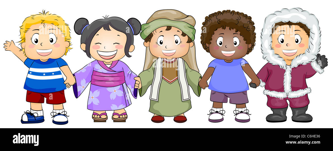 Illustration Featuring Kids of Various Races and Ethnicity Stock Photo ...
