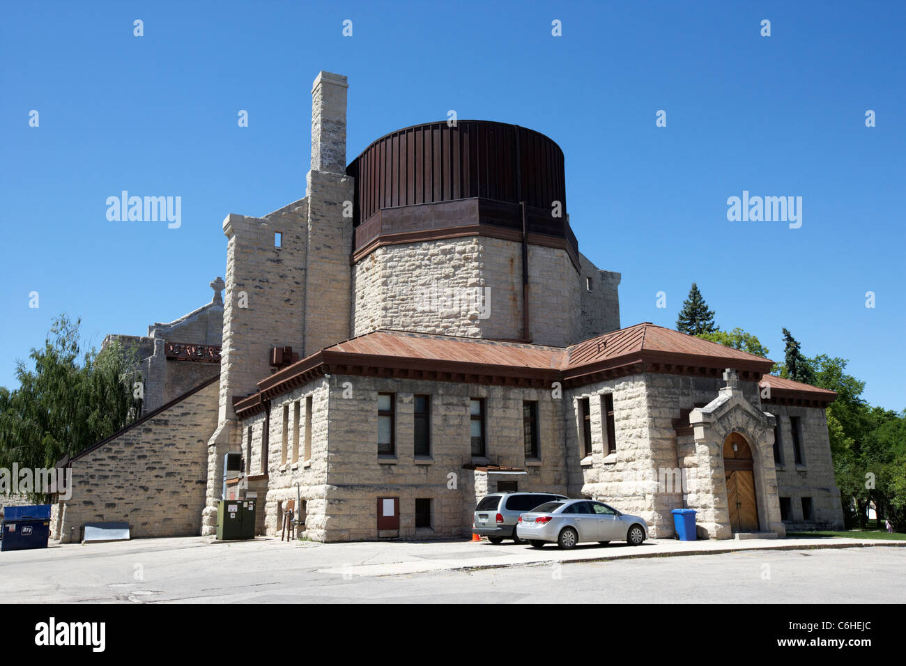 rear saint boniface cathedral french quarter winnipeg manitoba canada Stock Photo Alamy
