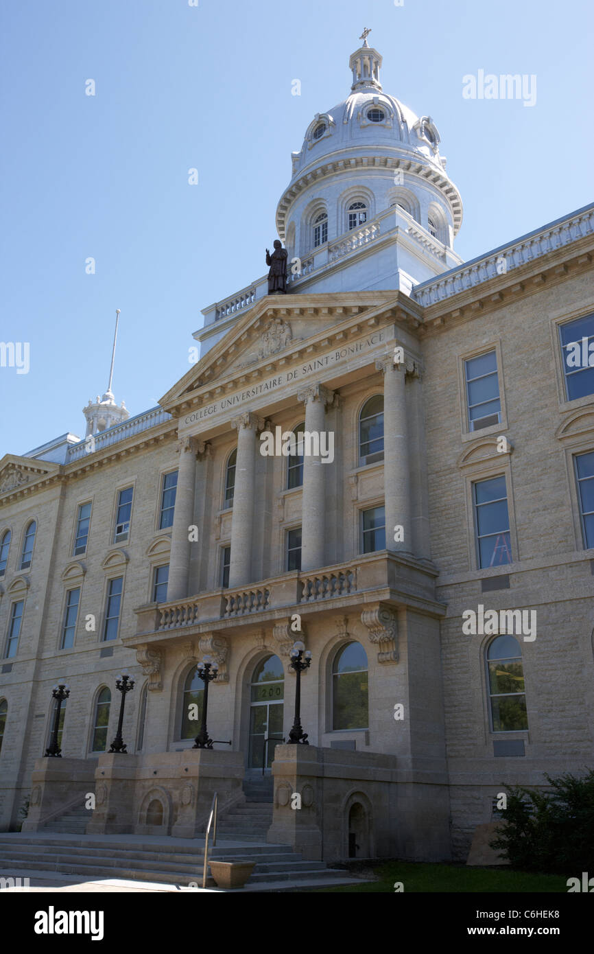 saint boniface university college french quarter winnipeg manitoba canada Stock Photo Alamy