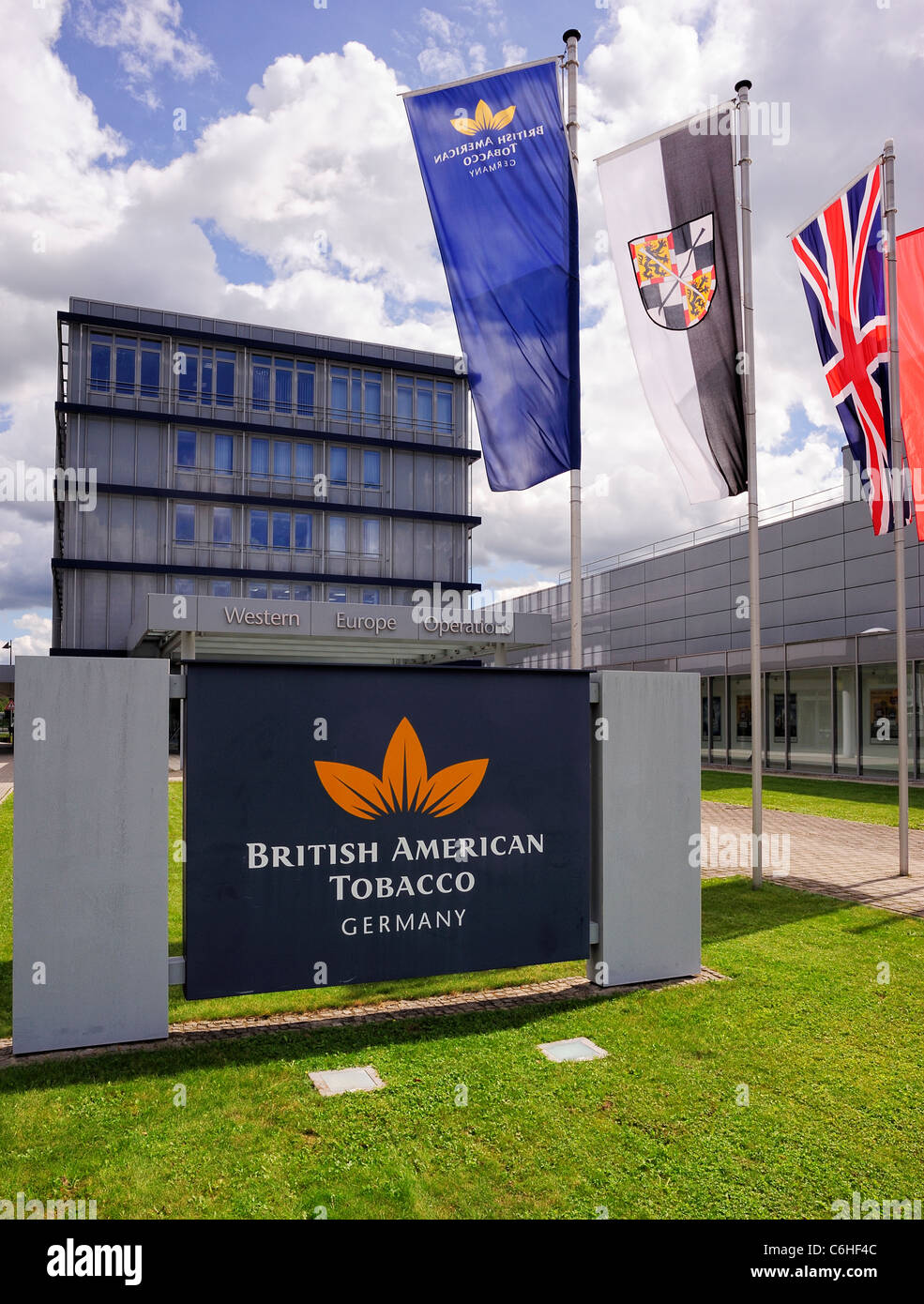 British American Tobacco (BAT) Western Europe Operations Office Germany in Bayreuth, Bavaria, Germany Stock Photo