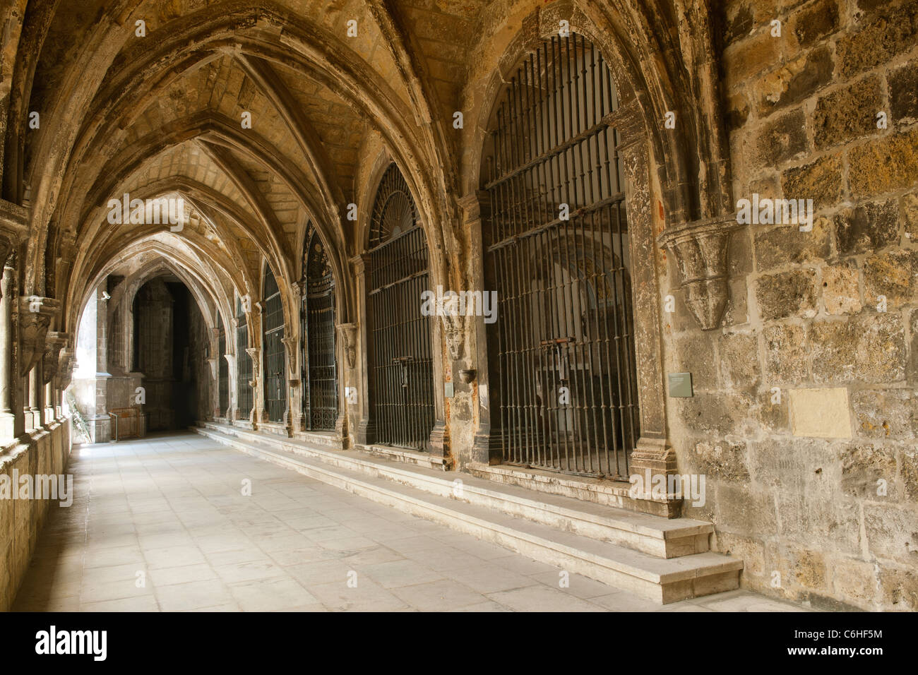 Sé Cathedral, Gothic cloister, Alfama district, Lisbon, Portugal Stock Photo