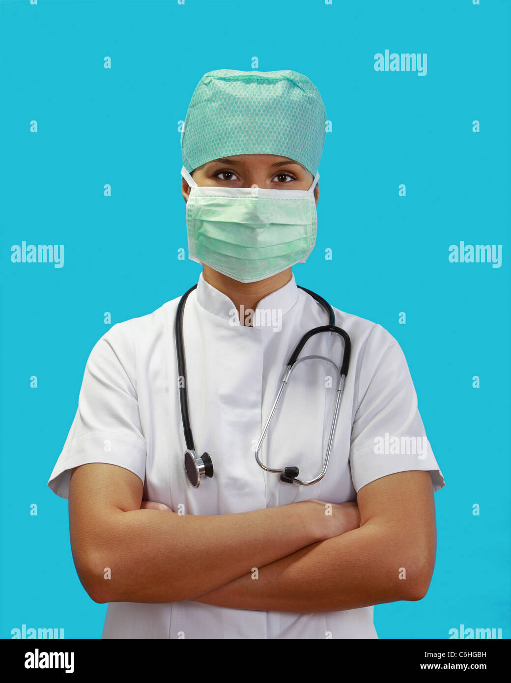 Doctor woman crossed arms hi-res stock photography and images - Alamy