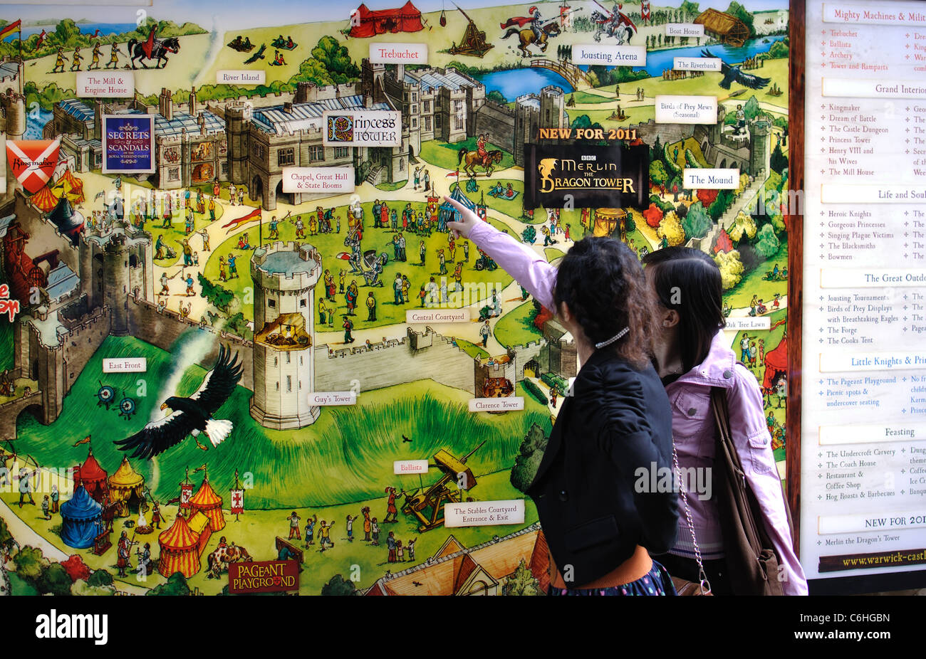 Warwick Castle Map