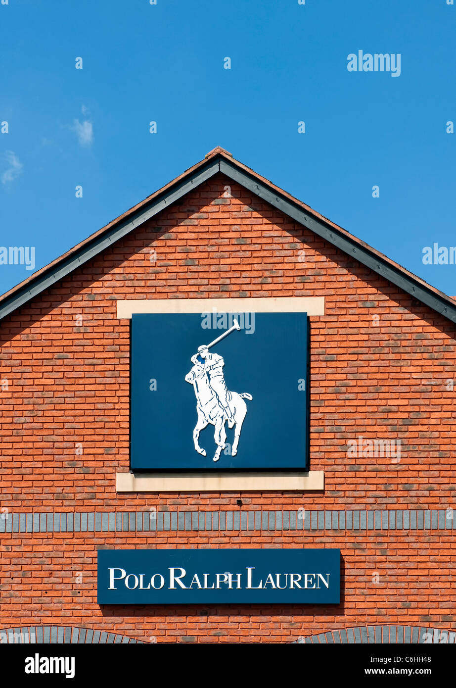 Signs on polo Ralph Lauren shop in the Cheshire Oaks Retail Park Stock  Photo - Alamy