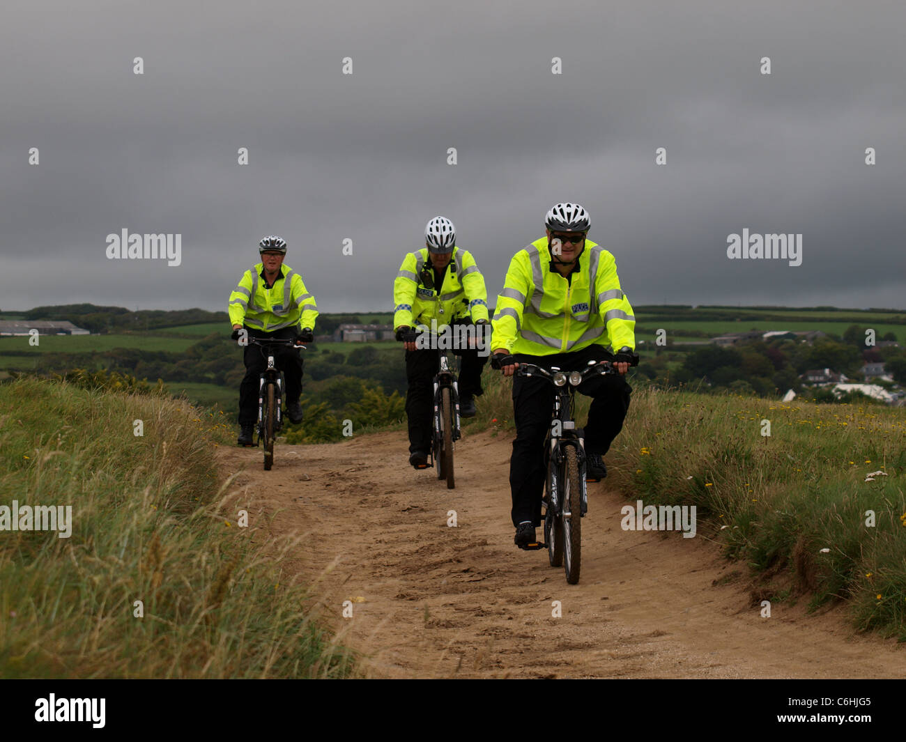 Police patrol, Bude, Cornwall, UK Stock Photo Alamy
