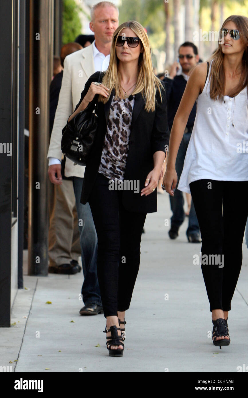 Heidi Klum seen filming for the reality television show 'Germany's Next