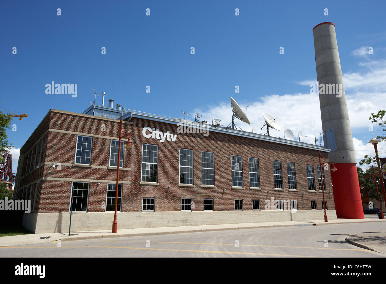 citytv offices in the forks winnipeg manitoba canada Stock Photo