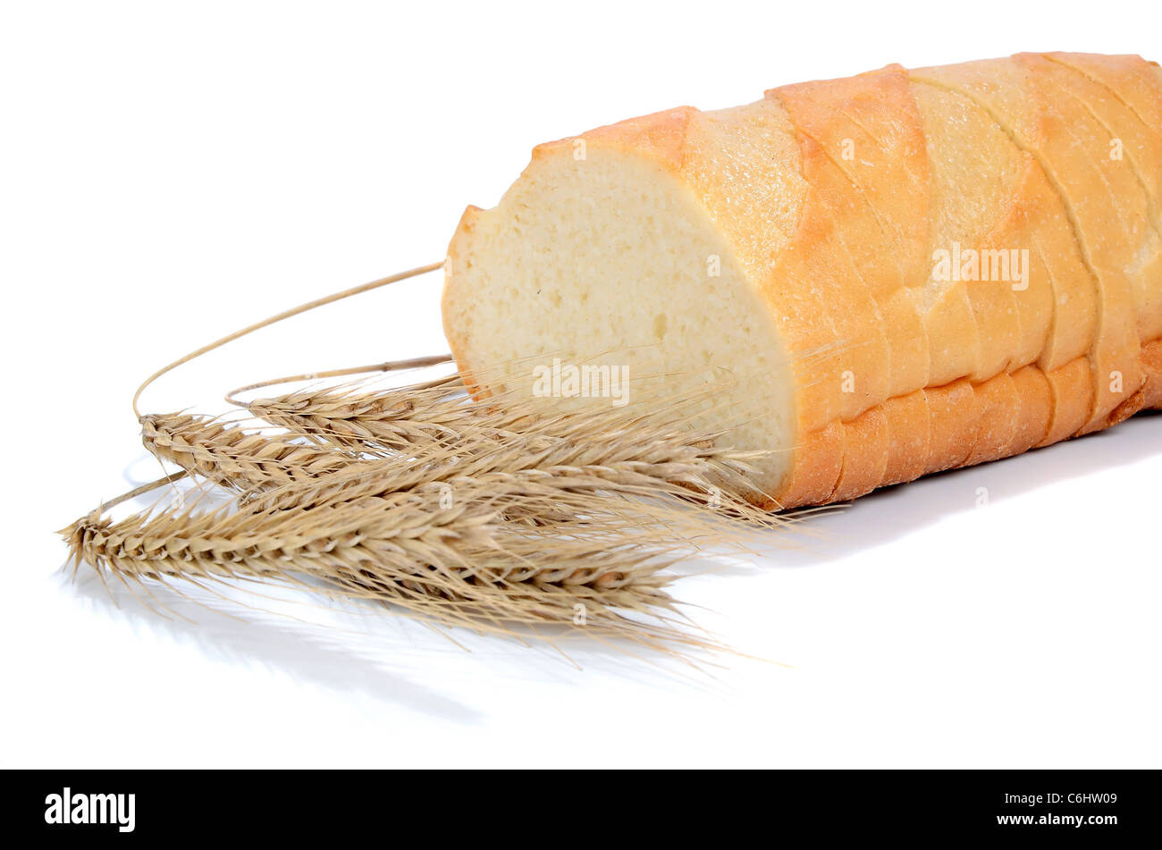 bread from a wheat isolated on white background Stock Photo - Alamy
