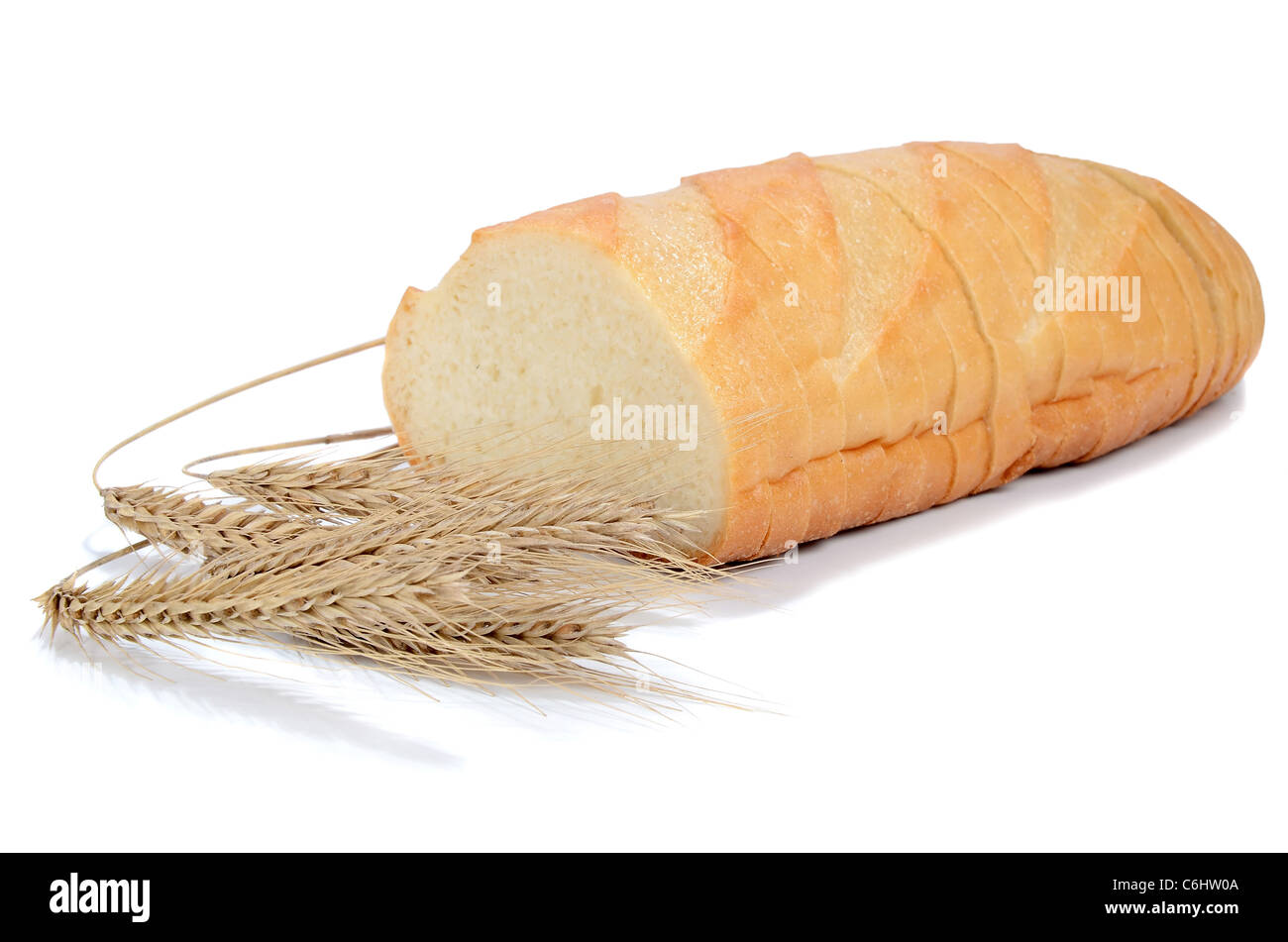 bread from a wheat isolated on white background Stock Photo - Alamy