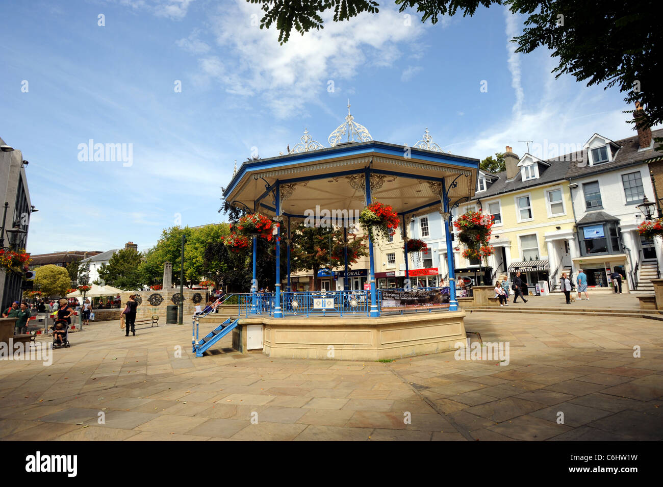 The Bandstand in The Carfax Horsham town centre Stock Photo