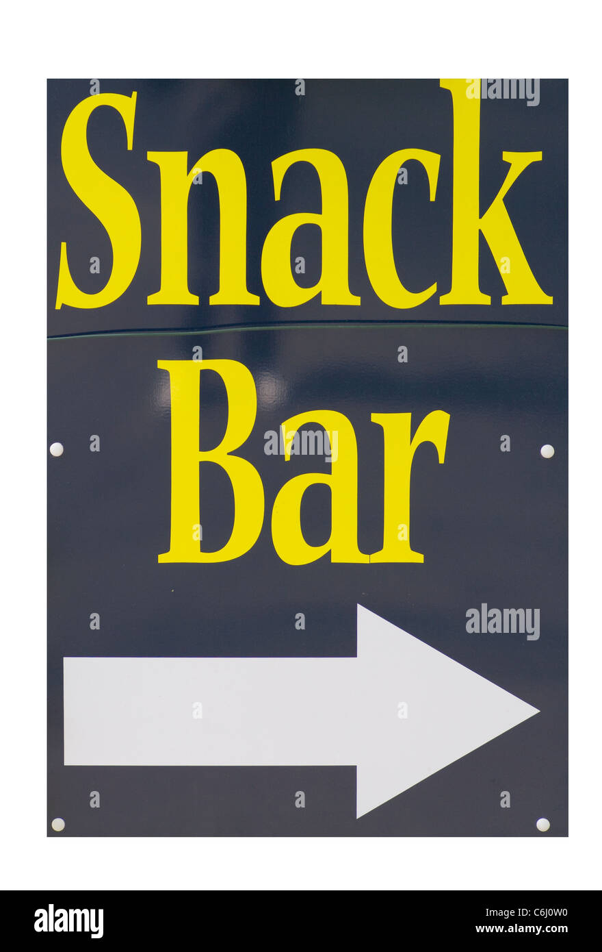 Snack Bar Sign Roadside cafe Signs uk Stock Photo