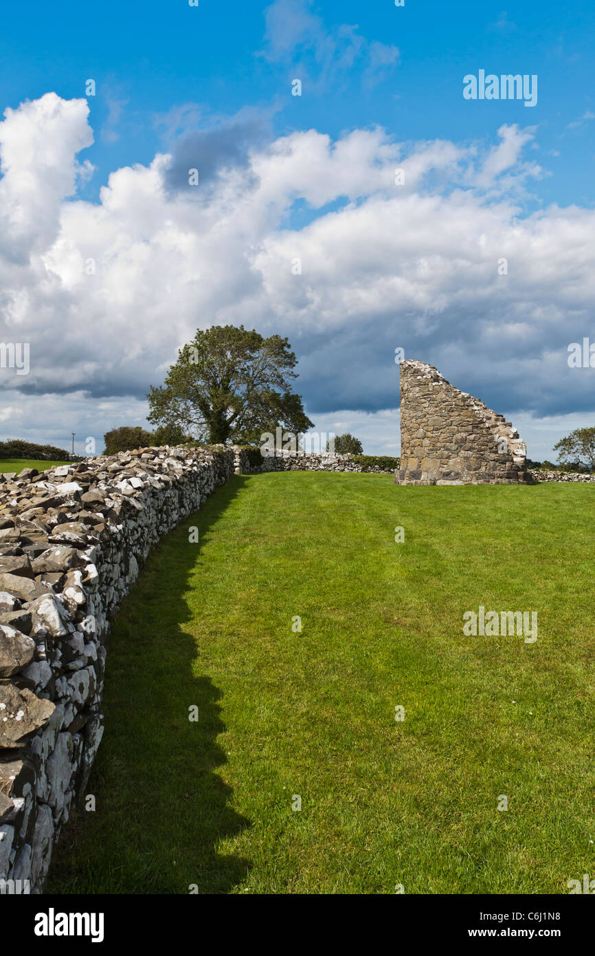 Nendrum Monastic Site, Mahee Island, Comber, Down, Northern Ireland Stock Photo